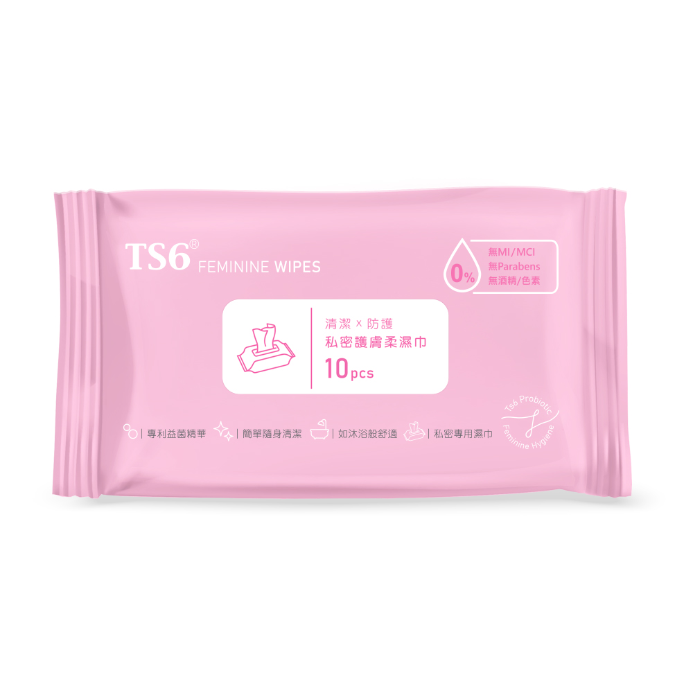 〔TS6〕私密護膚柔濕巾(私密濕紙巾 專利益生菌 潔淨 ), , large