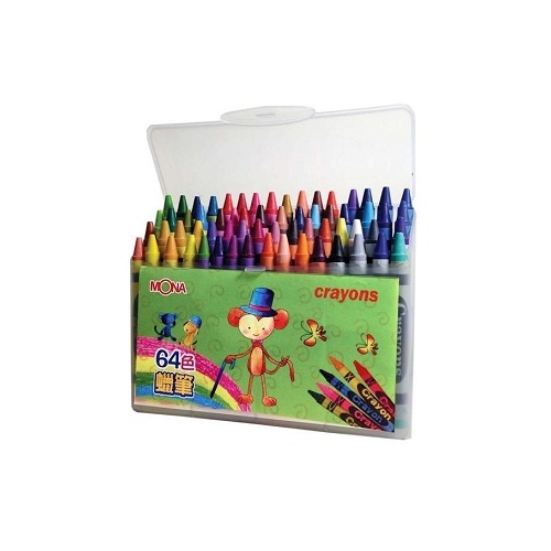 【Mona】安全無毒 蠟筆 64色/組 1560, , large