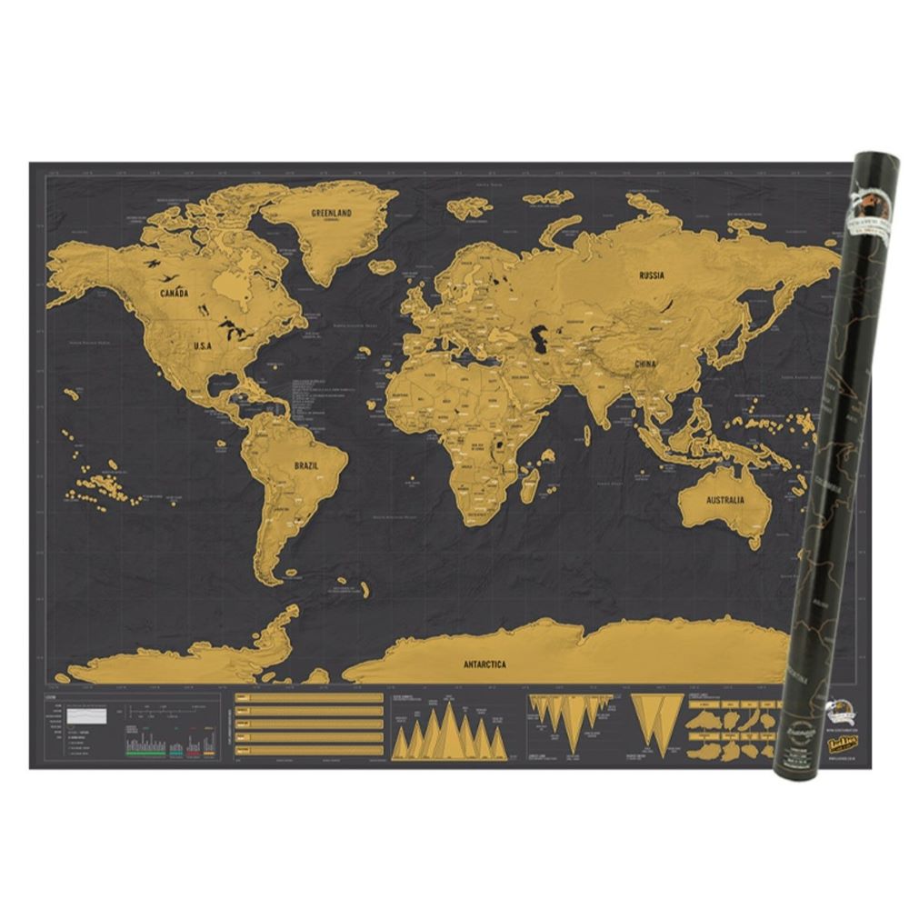 Deluxe Scratch Map, , large