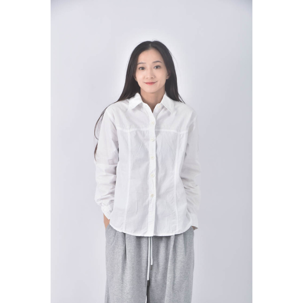 (L) ruoser棉質白色襯衫上衣二手衣, , large