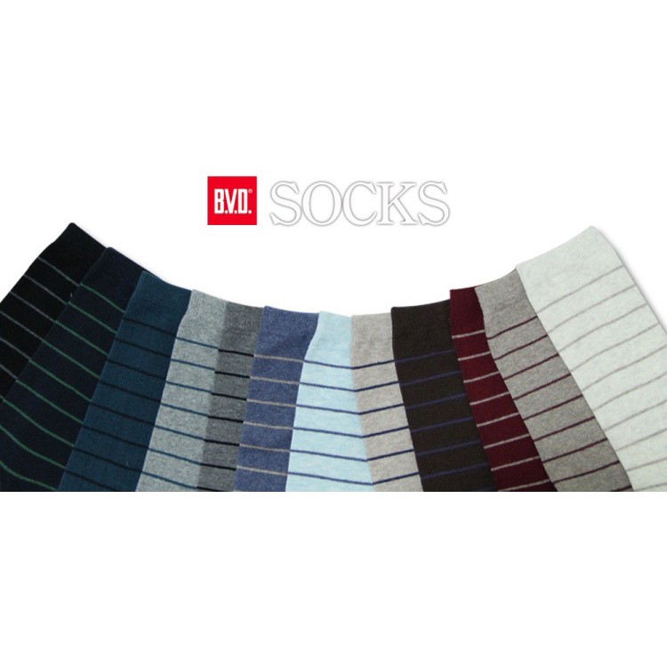 【BVD】細條紋男襪<深咖>B207 襪子 長襪 休閒襪, , large