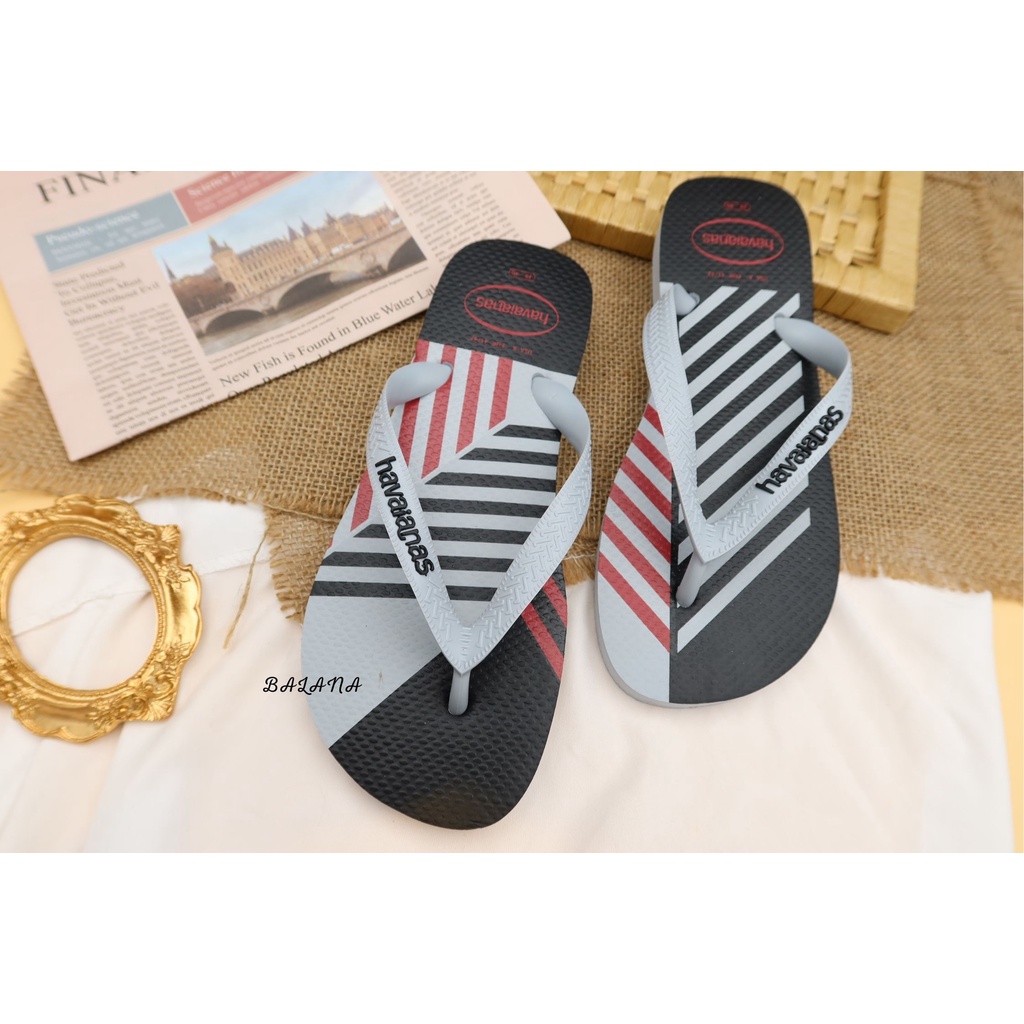[巴拉娜巴西人字拖專賣店]中壢實體店面 Havaianas 哈瓦仕 夾腳拖/人字拖 TREND 沙灘 海灘 海邊男款 灰色/藍色 2022新款, , large