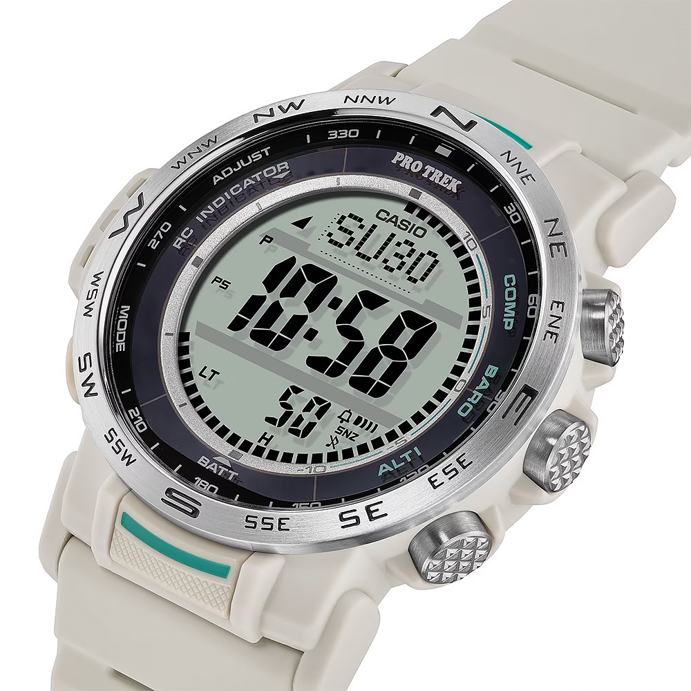 CASIO 卡西歐 PROTREK 戶外多功能太陽能電波手錶 登山錶 氣壓高度溫度 PRW-35-7, , large