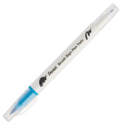 【 Pentel 飛龍 】雙頭柔繪筆 10支/盒 SESW30C   -  多款可選, , large