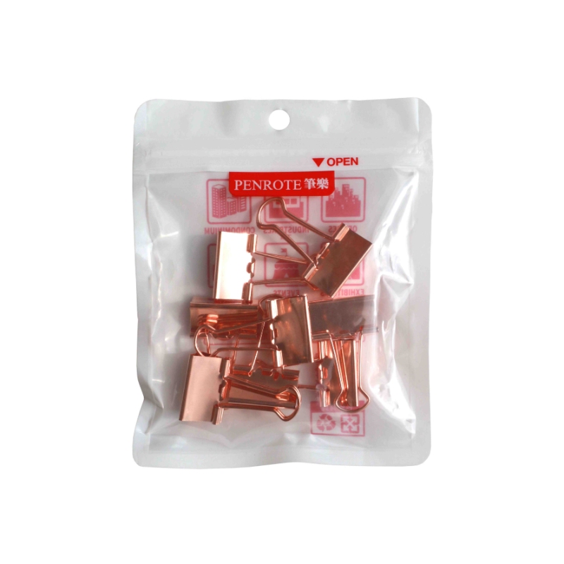 Rose Gold Binder Clips &ndash; #4