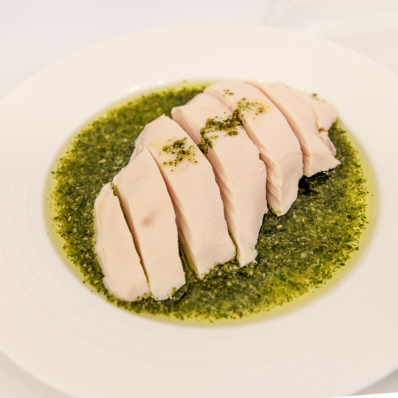 Sous Vide Chicken Breast（green sauce）, , large