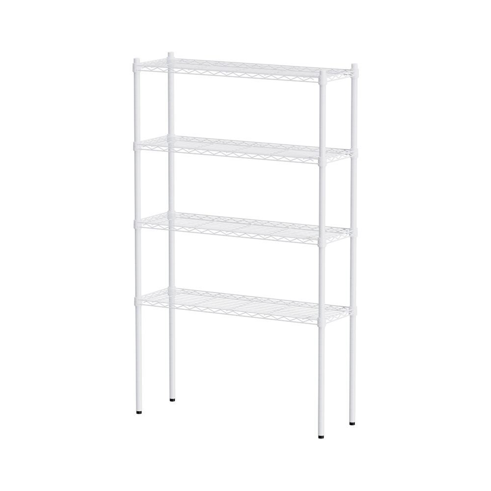 【Y HOUSE】90x30x150cm Lightweight Four-layer Iron Rack Iron Rack Shelf-Painted White, , large