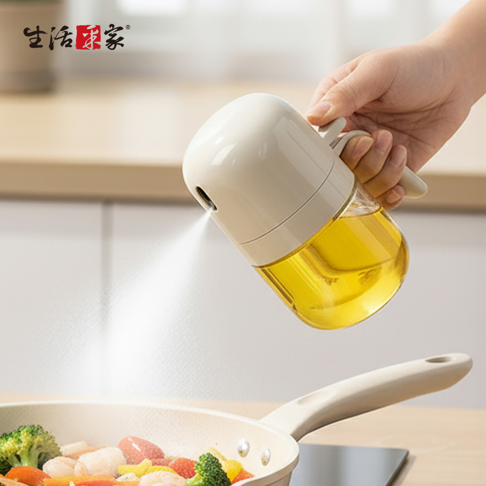 SHCJ 玻璃噴油瓶 300ml 氣炸鍋噴油瓶 氣炸鍋配件 霧化噴油瓶 噴霧油 油噴霧瓶 玻璃油瓶, , large