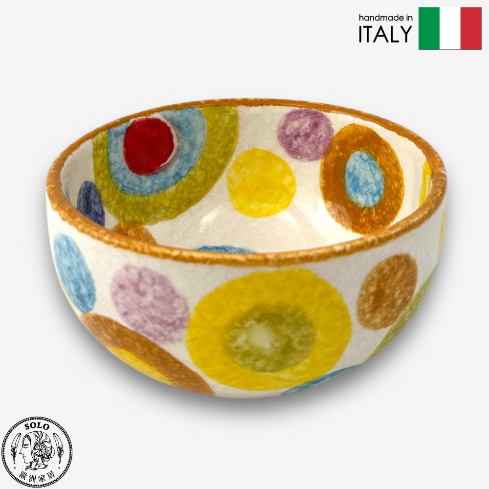 【SOLO Vintage】Modigliani Italian Pottery 13cm Rice Bowl Pop Art (Circle) Series, , large