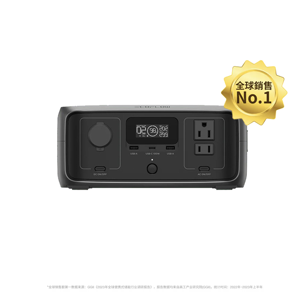 【固士特】EcoFlow RIVER 3 UPS 儲能電源＋60W 太陽能板, , large