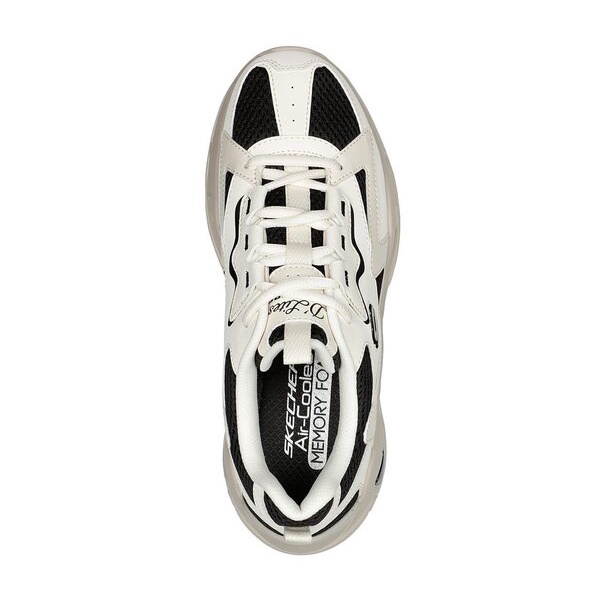 Kixpress-Skechers D'Lites Hyper Burst 女 休閒鞋 厚底 止滑 舒適 米 黑 [896178NTBK], , large