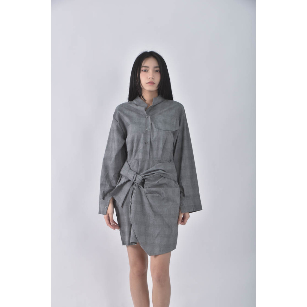 (M) free people home made灰色洋裝二手衣, , large