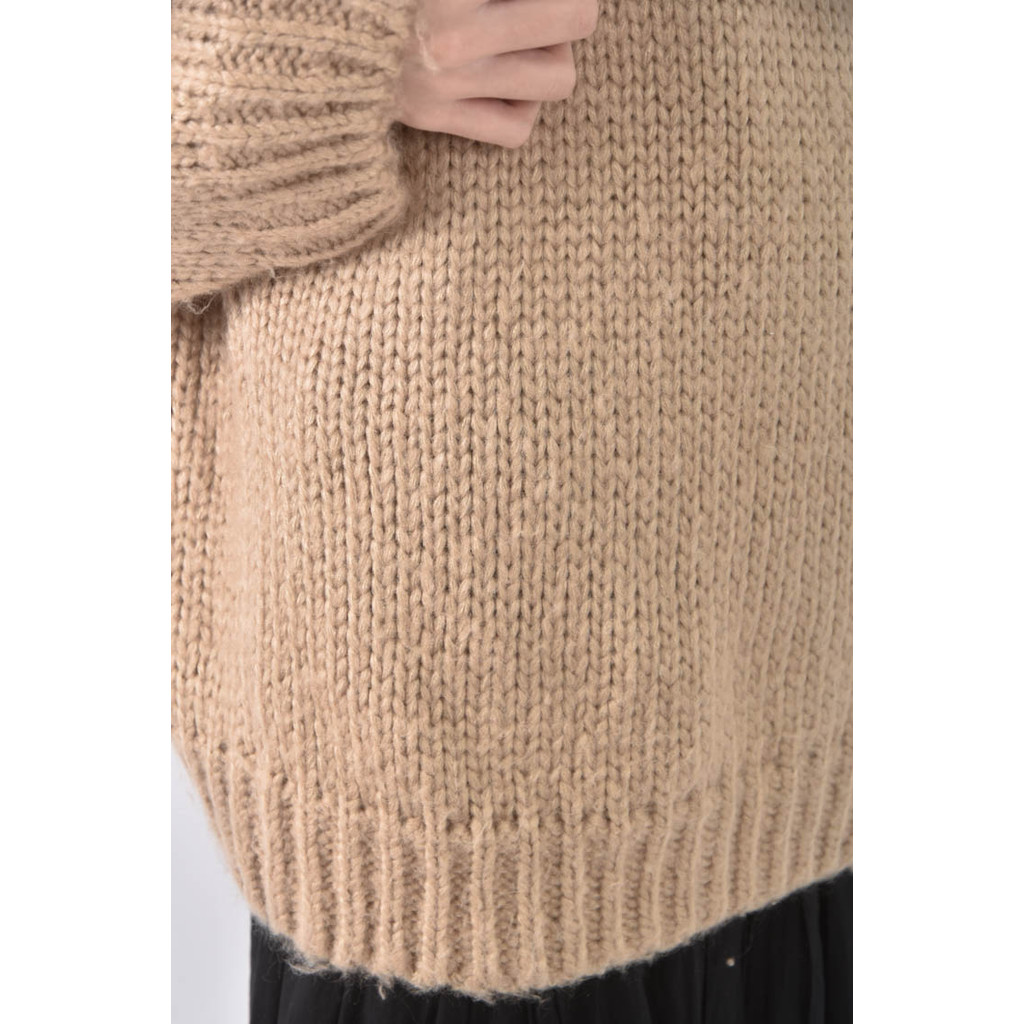 (XL) 厚磅棕色毛衣二手衣, , large