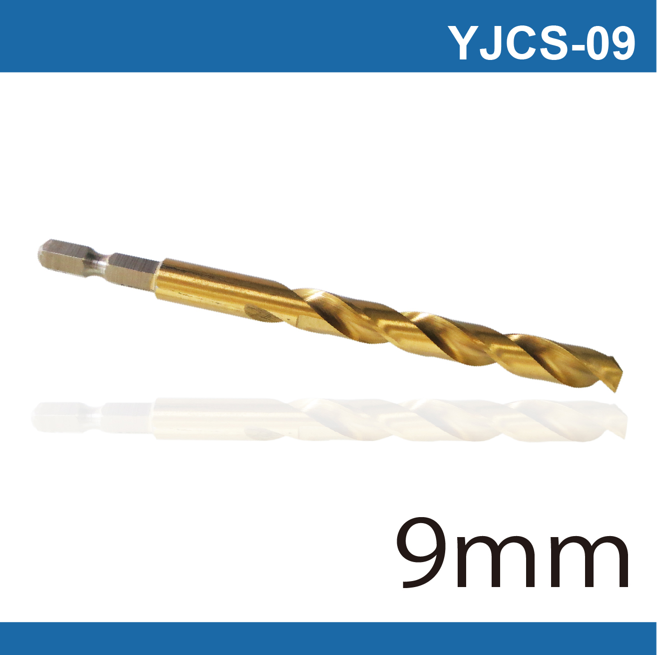 Hexagonal galvanized iron screwdriver bit - 9mm, , large