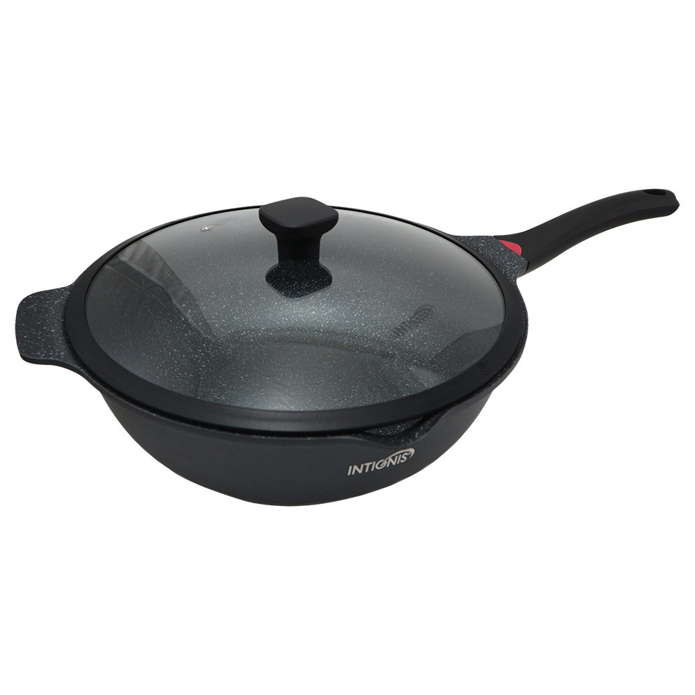 英國製INTIGNIS大理石鑄造深型不沾炒鍋-34cm-1支, , large