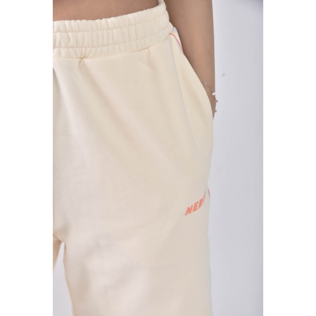 (L) 【粿粿私服】nerdy韓牌高腰彩色白色短褲二手衣, , large