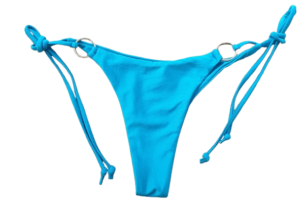 QXHEE.T. Made in Taiwan, metal ring strap swimming trunks (QX pattern/striped gray blue/ocean blue) in stock, , large