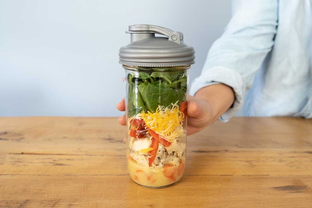 Ball® 32oz/950ml 寬口梅森罐飲料隨行杯-銀色 reCAP Mason Jars Lid POUR cap 全新升級防漏/飲料隨行杯/提把蓋/飲料蓋/冷水壺, , large