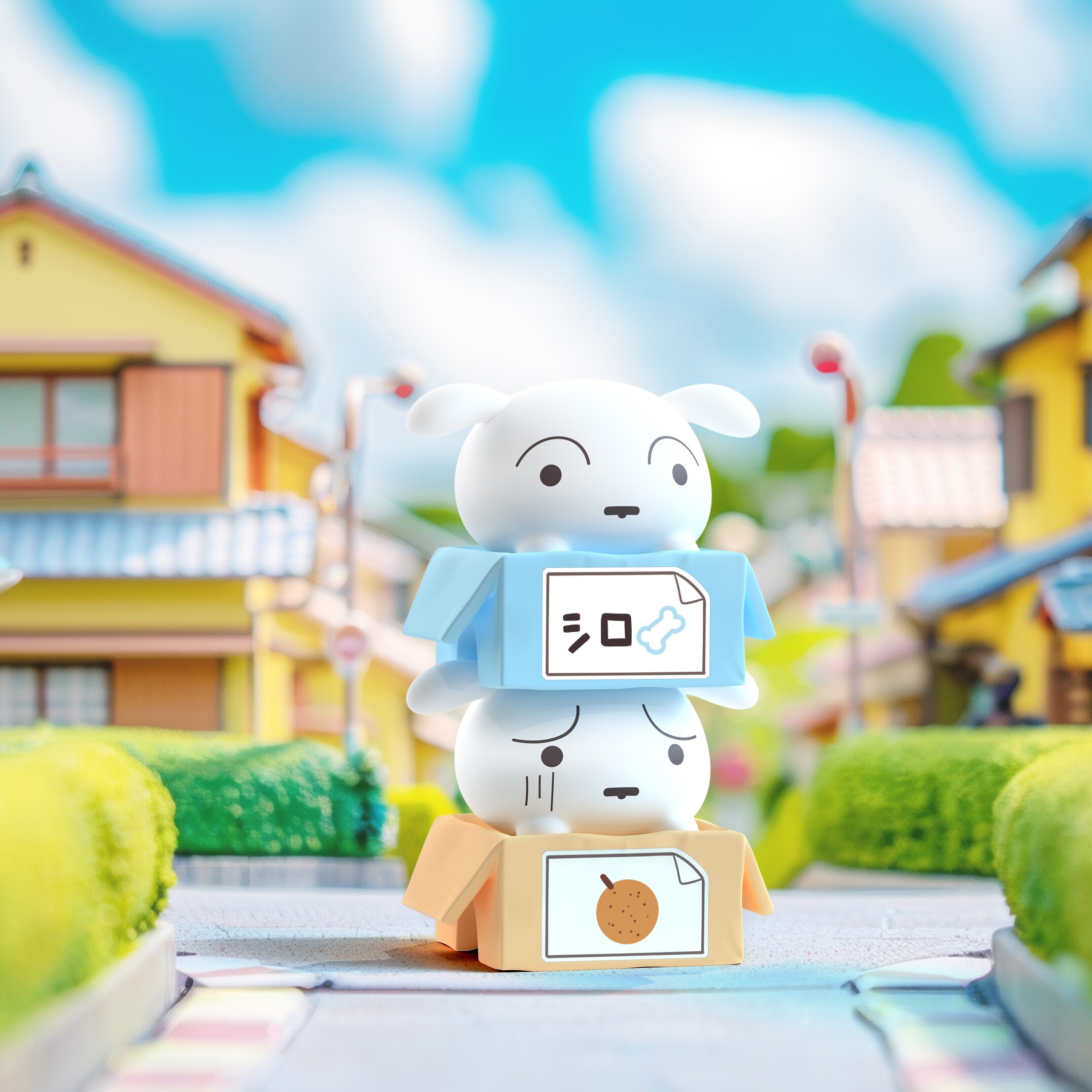 【際洋文化】蠟筆小新趣味紙箱疊疊樂盲盒, , large