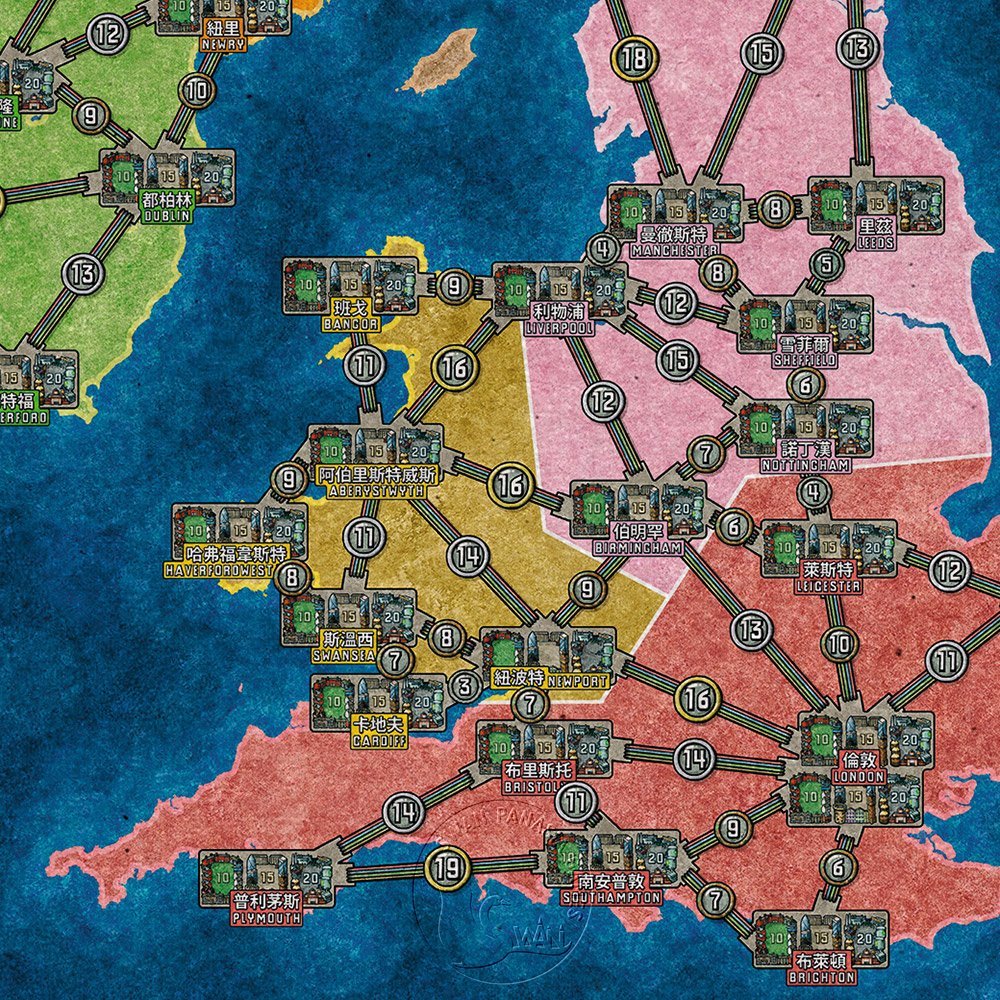 【新天鵝堡桌遊】電力公司擴充8：北歐/英國&愛爾蘭地圖, , large