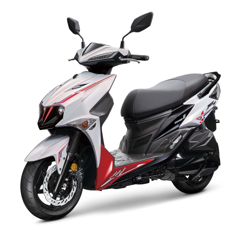 [三陽機車]SYM三陽 JET SL+ SUPER-C七期 2025年出廠全新機車, 白(消光)/黑/紅(消光), large