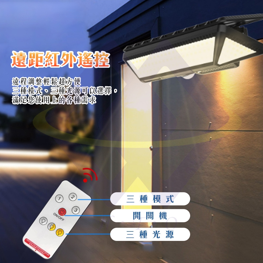 Motion Sensor Solar Clip Light / Three-Color Light / 1 Unit, , large