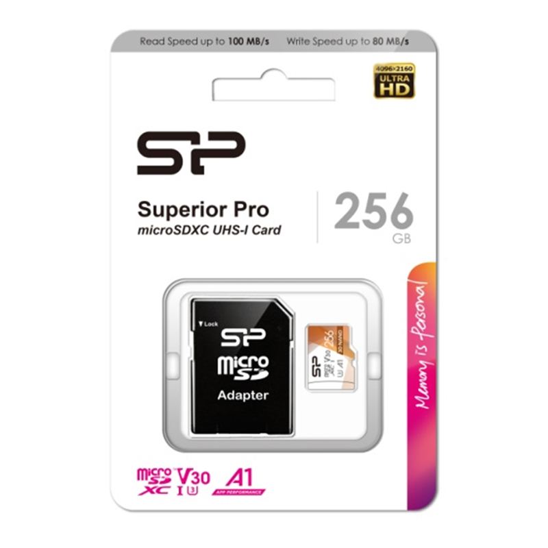 廣穎256GB Superior Pro U3耐用記憶卡(含轉, , large