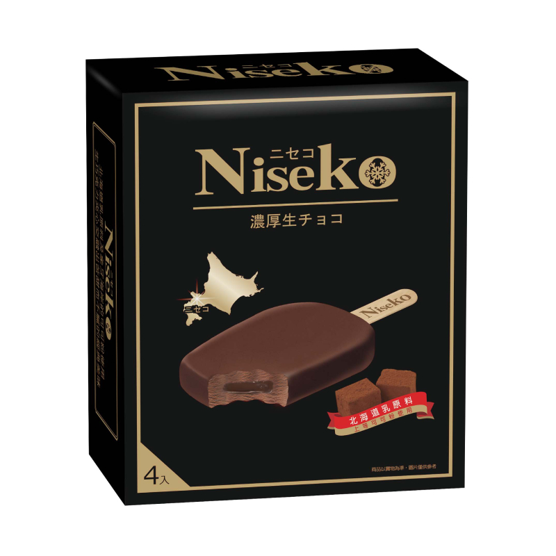 Niseko 生巧克力濃心雪糕 80g x 4