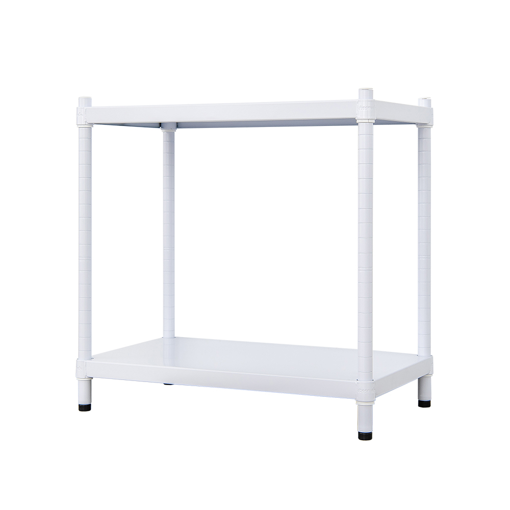 【Y HOUSE】60x35x60公分 兩層無洞鐵板收納層架 置物架 鐵架-烤漆白, , large