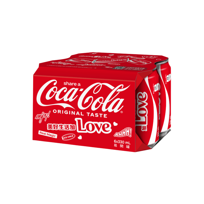 可口可樂美好生活加 LOVE 330ml, , large