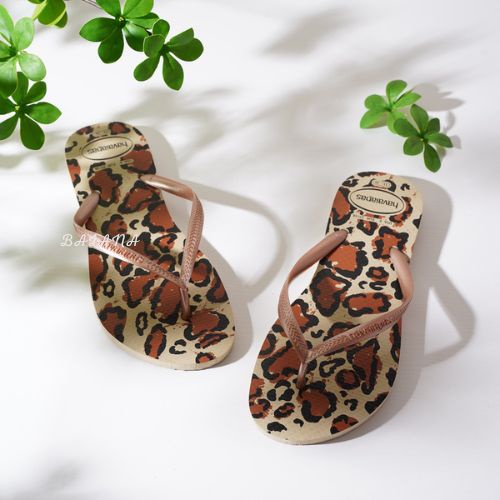 【限時優惠】[巴拉娜巴西人字拖專賣店]中壢實體店面Havaianas哈瓦仕夾腳拖／人字拖鞋 SLIM ANIMALS 女款 沙灘 海灘 海邊, , large