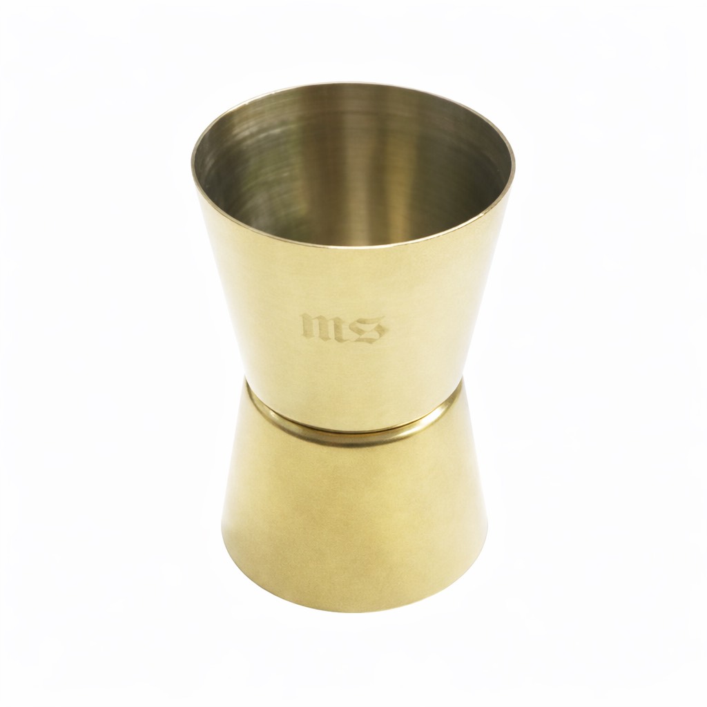 [巴果果]304不鏽鋼電鍍鈦金雙頭量杯-20ml/30ml SOOB-16-01-G, , large