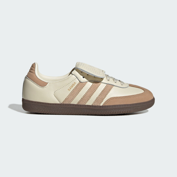 Kixpress-Adidas Samba Lt W 女 運動休閒鞋 德訓鞋 復古 麂皮 翻鞋舌 舒適 米 卡其 [JH5706], , large