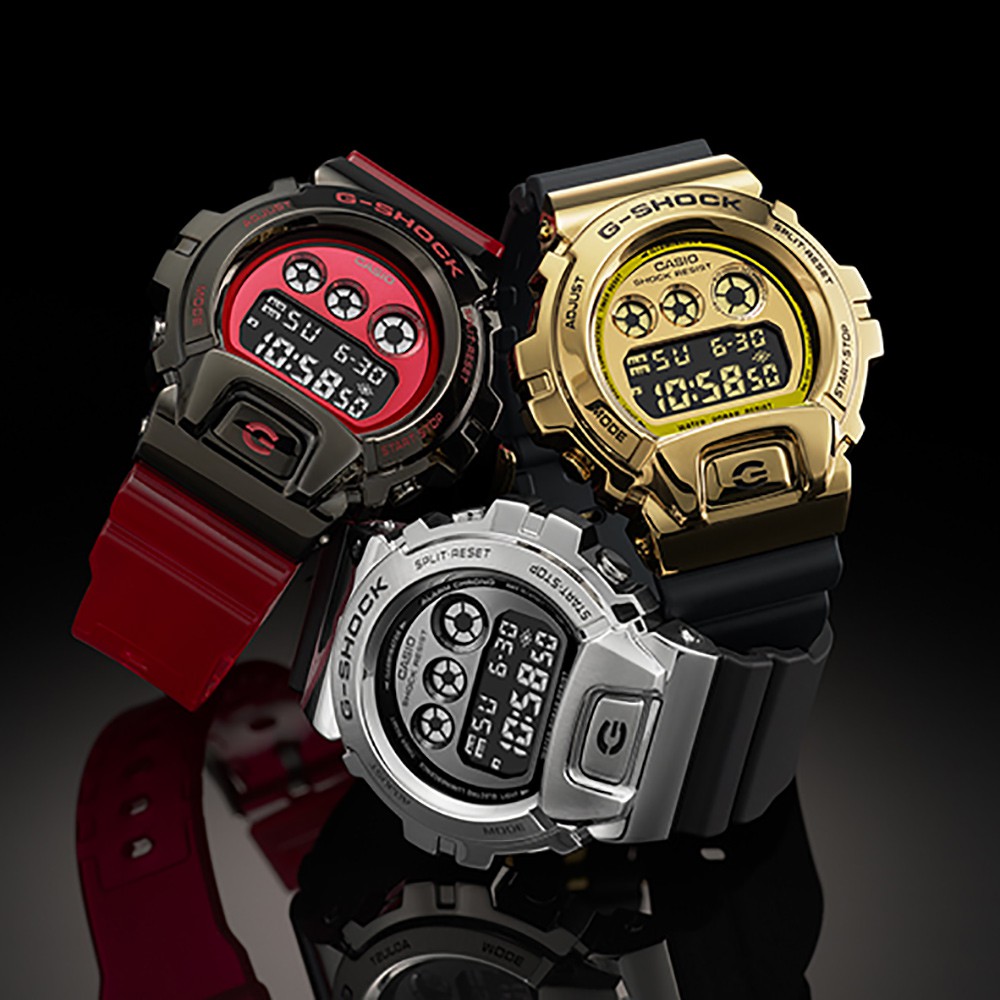 CASIO 卡西歐  G-SHOCK DW-6900 25周年金屬手錶(GM-6900-1), , large