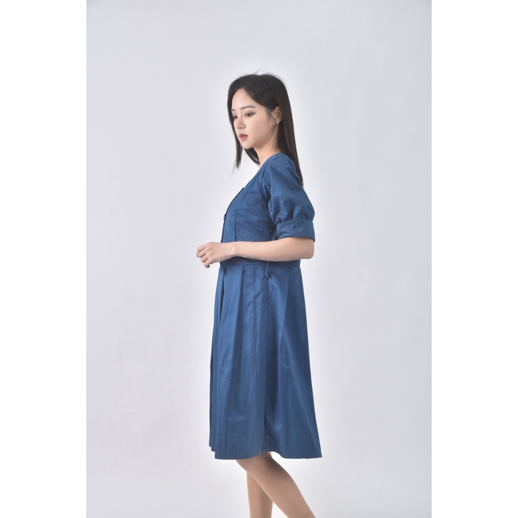 (S) lala氣質藍色洋裝二手衣, , large