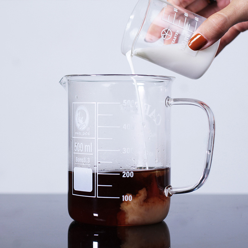 咖啡因理科燒杯 (附軟木杯蓋), , large