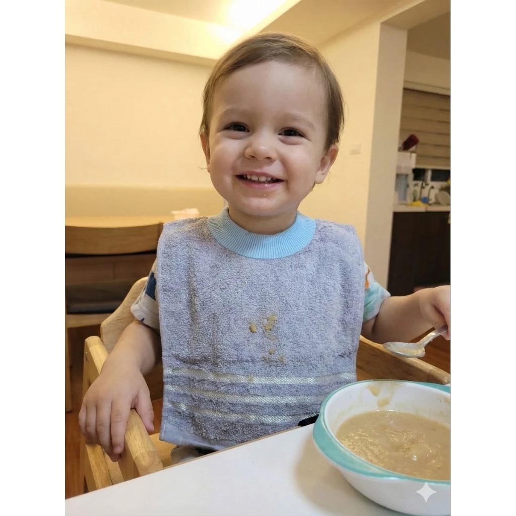 [Kaimei Cotton Industry] 8-pack Random Excellent MIT Made in Taiwan Skin-friendly Cotton Soft Pure Cotton Absorbent Children's Bib Plain Striped, , large