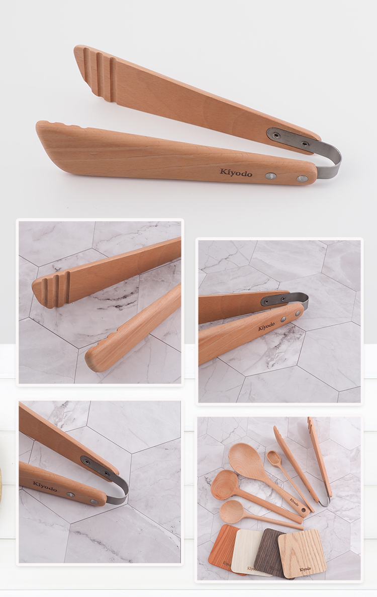 KIYODO手作山毛櫸食物料理夾-4入, , large