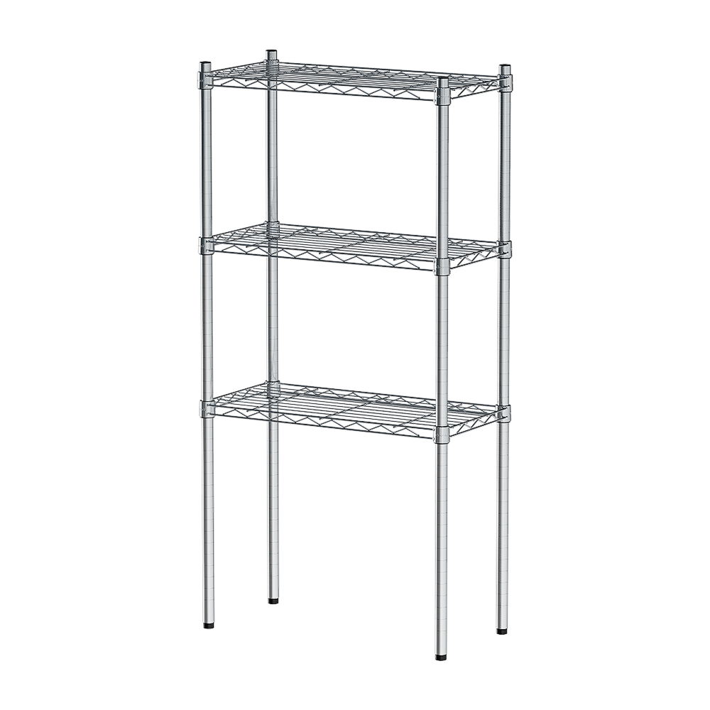 【Y HOUSE】60x30x120cm Lightweight Three-layer Iron Rack Iron Rack Shelf-Electroplating, , large