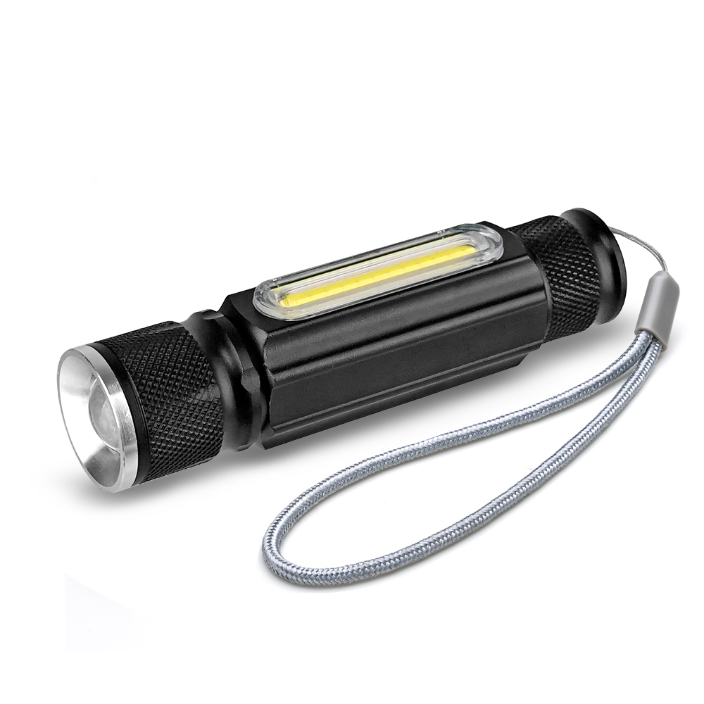 COB usb zoom flashlight