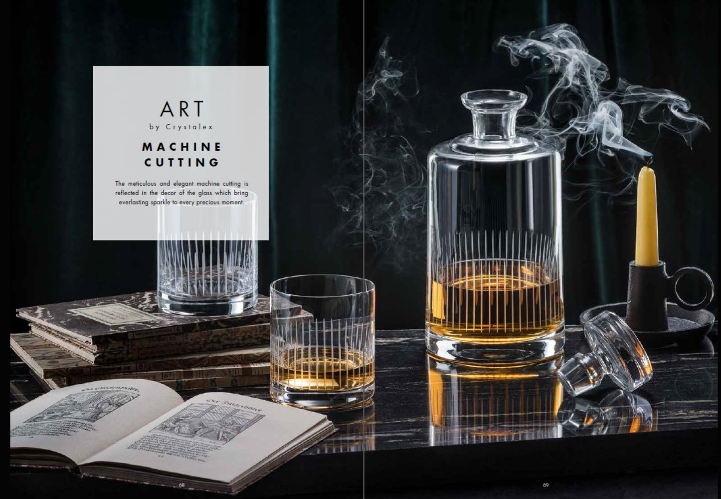 捷克CRYSTALEX波西米亞-Barline ++雕刻威士忌杯 (4入盒裝)[享恩貿易], , large