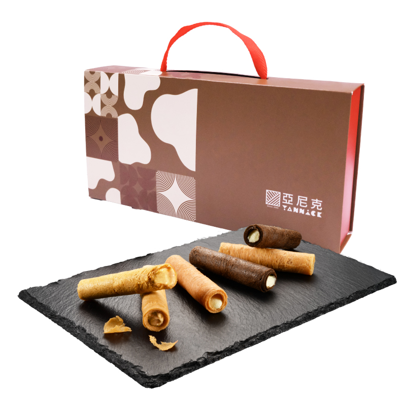 【亞尼克菓子工房】生乳捲風味蛋捲-鎏金禮盒(5個工作日出貨), , large