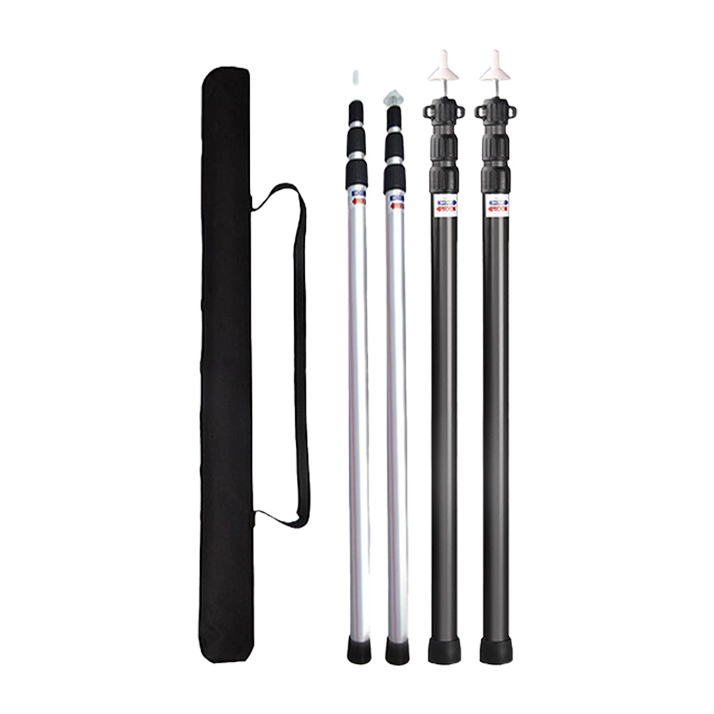 Canopy support poles 33mm, 280cm, 2.3m - Silver set (2 poles + bag), , large