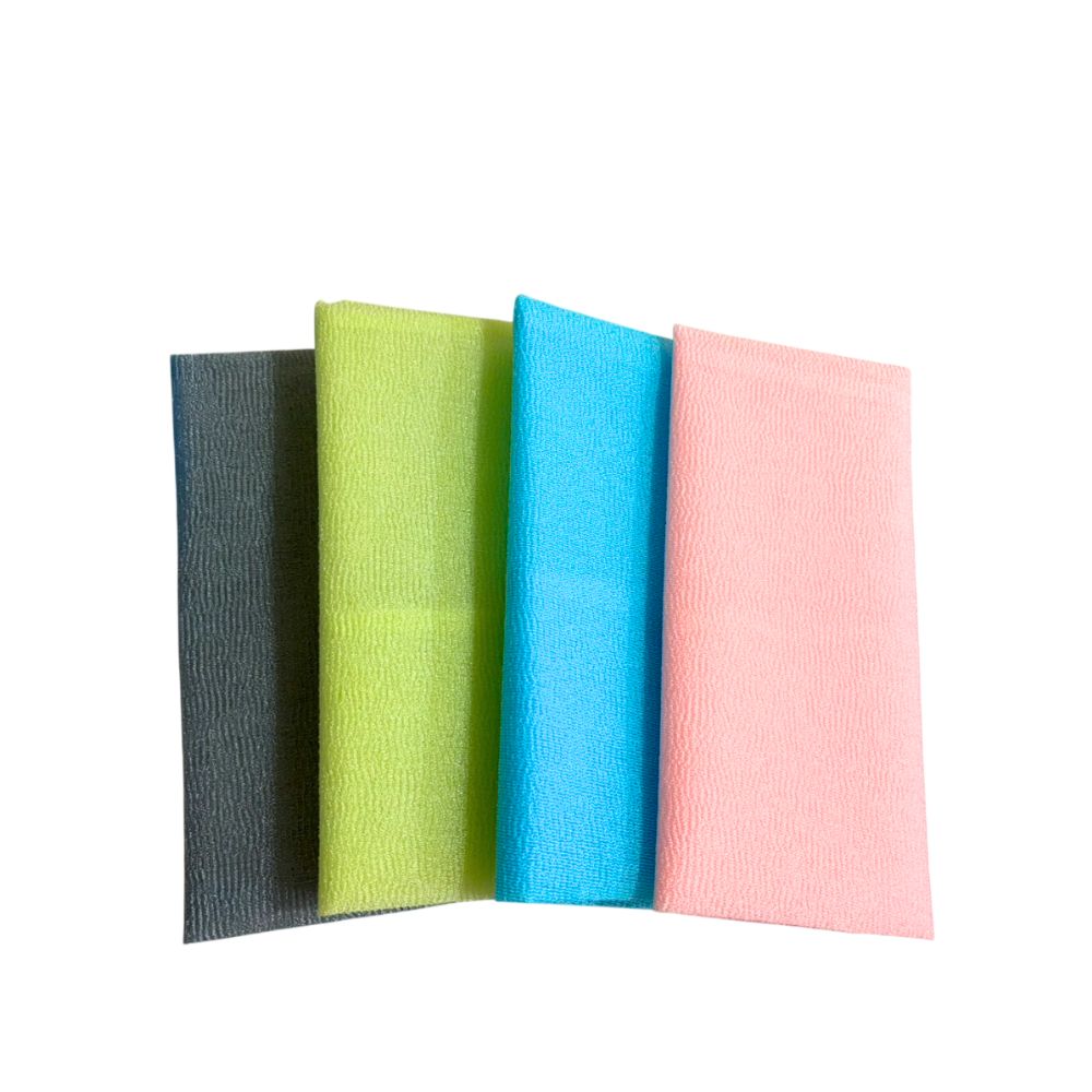 GS MALL 台灣製造 一入 沐浴巾 隨機色 洗澡巾 搓澡巾 搓背巾 刷背巾 澡巾  加長沐浴巾 沐浴清潔, , large