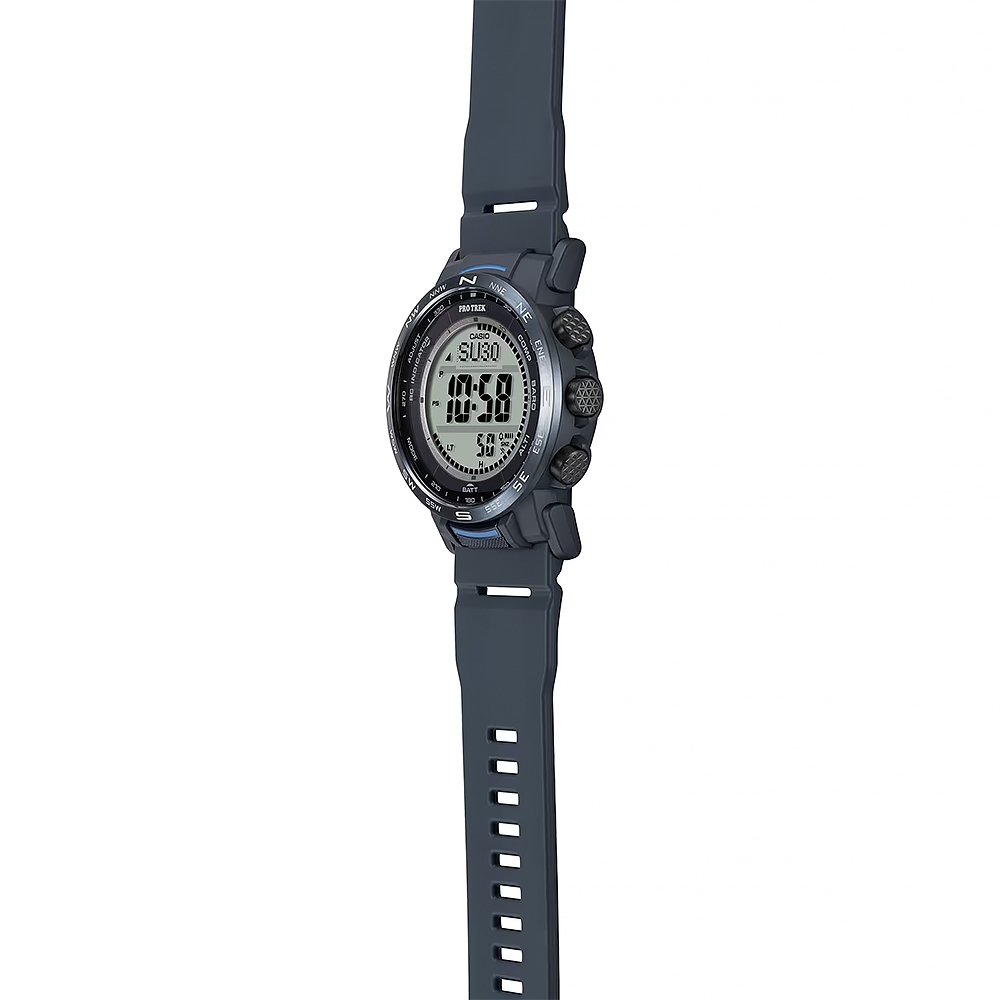 CASIO 卡西歐 PROTREK 戶外多功能太陽能電波手錶 登山錶 氣壓高度溫度 PRW-35Y-2, , large