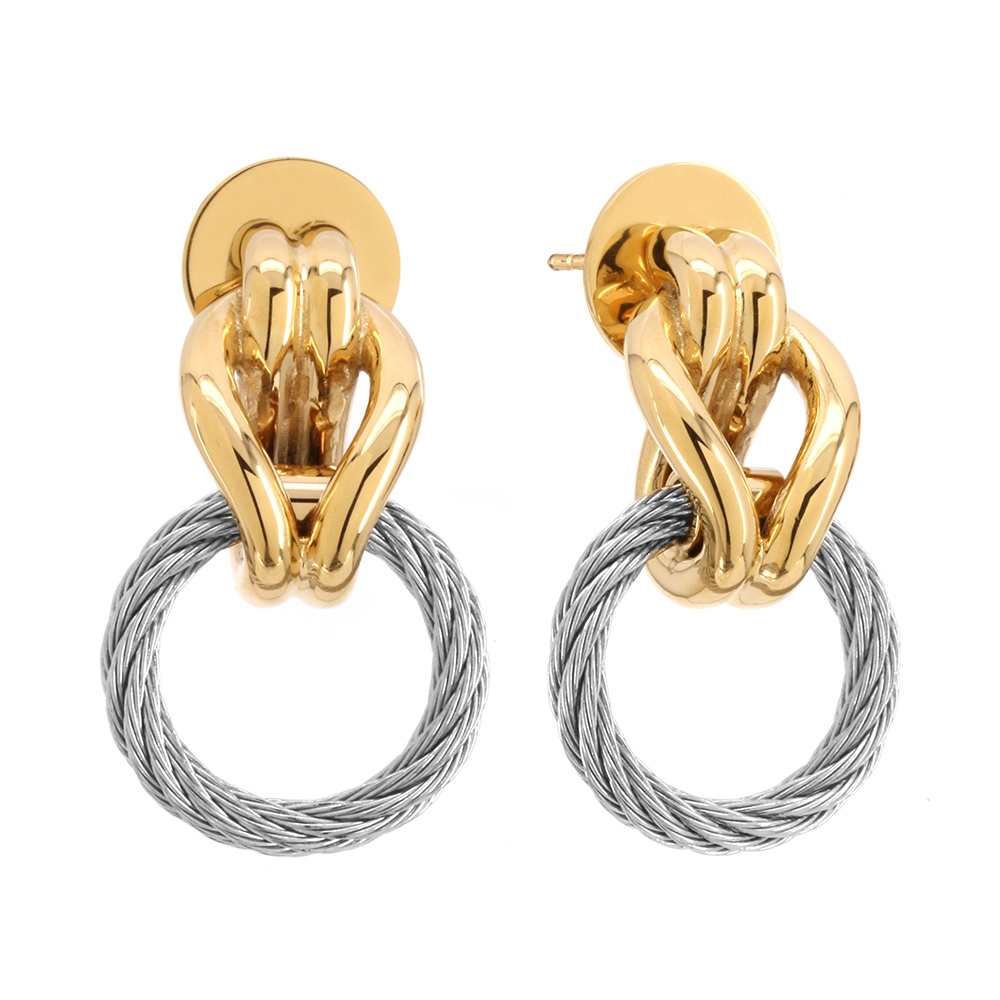 CHARRIOL 夏利豪 CELTIC KNOT 耳環 03-104-1277-0, , large