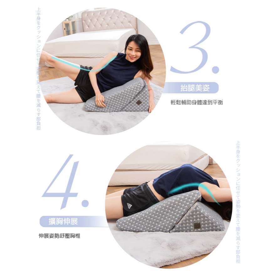 【日本旭川】迷你 5in1人體工學美姿靠墊 折折墊 美背墊 靠枕  可拆洗 三角靠墊 三角墊靠背墊 -限量星空款(小), , large