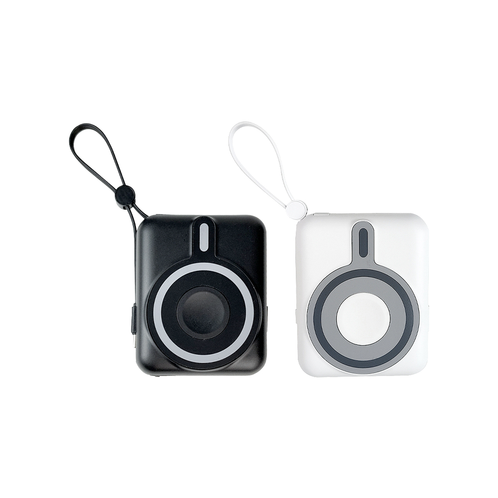 【Besthot】MCK-LPB001 磁吸無線充自帶線行動電源10000mah, 顏色隨機, large