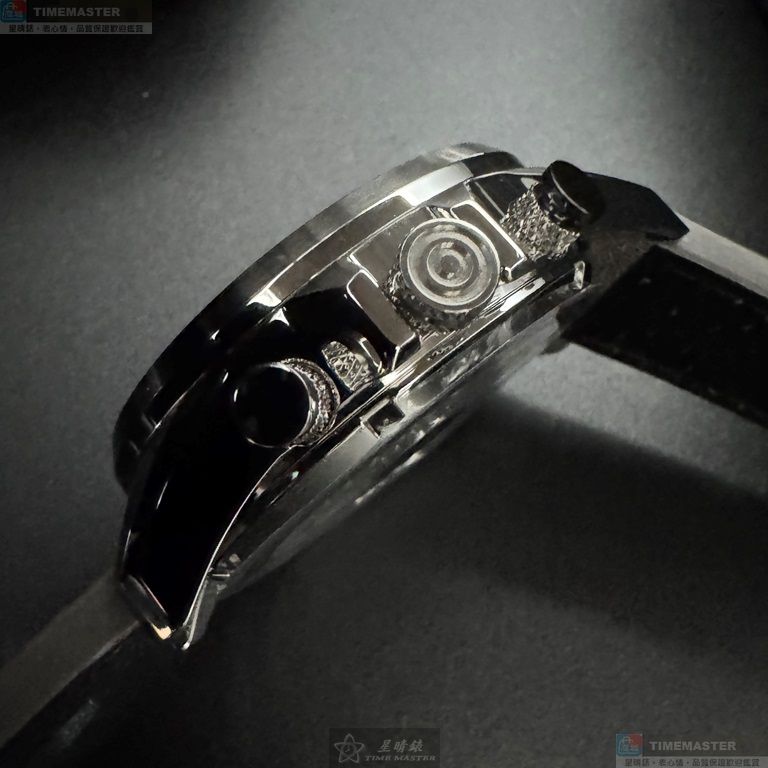 [星晴錶業]新品牌手錶,46mm,AV52664寶藍色機械鏤空錶面銀錶殼深灰真皮皮革錶帶款, , large