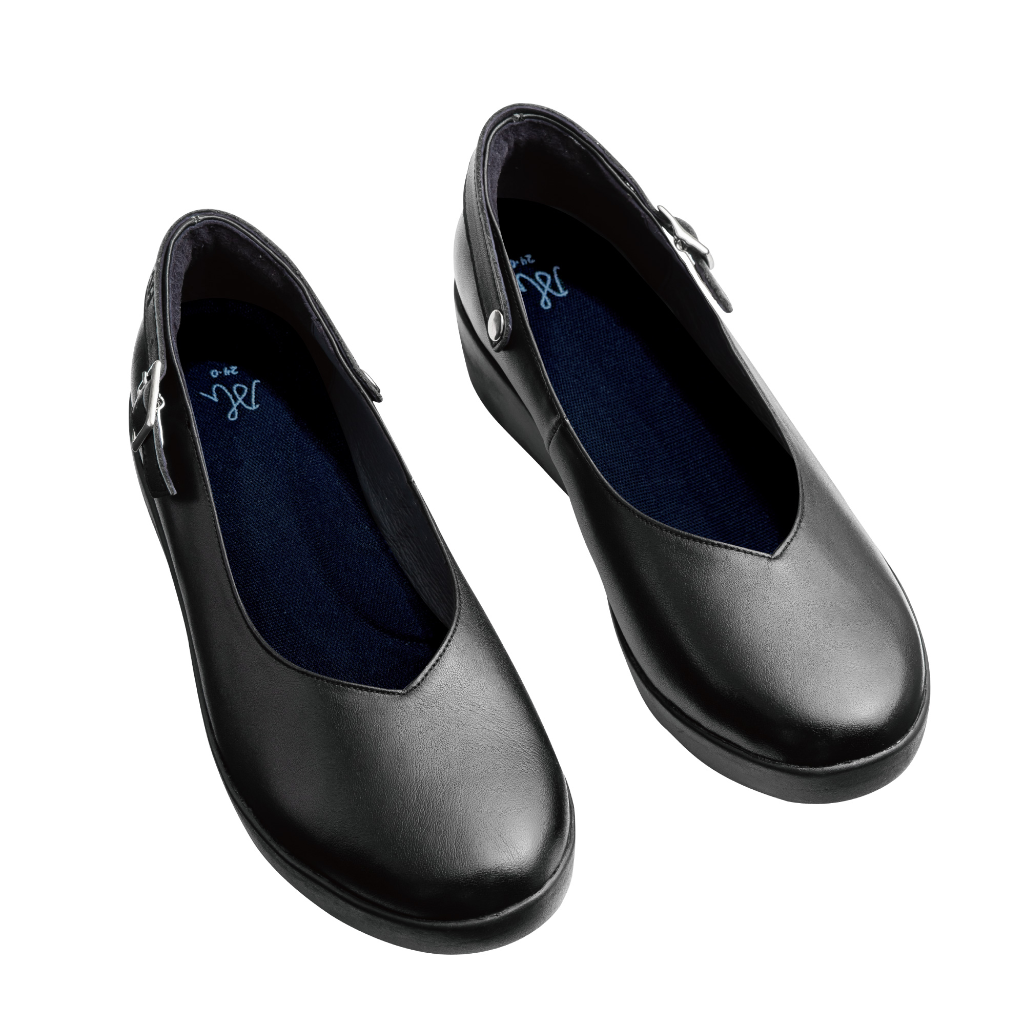 【AHbuffett防滑鞋】AH-20 防滑 牛皮 公主鞋 EVA鞋底 真皮皮鞋 氣墊腳感 女鞋 防滑工作鞋 止滑鞋 上班族 餐廳外場, , large